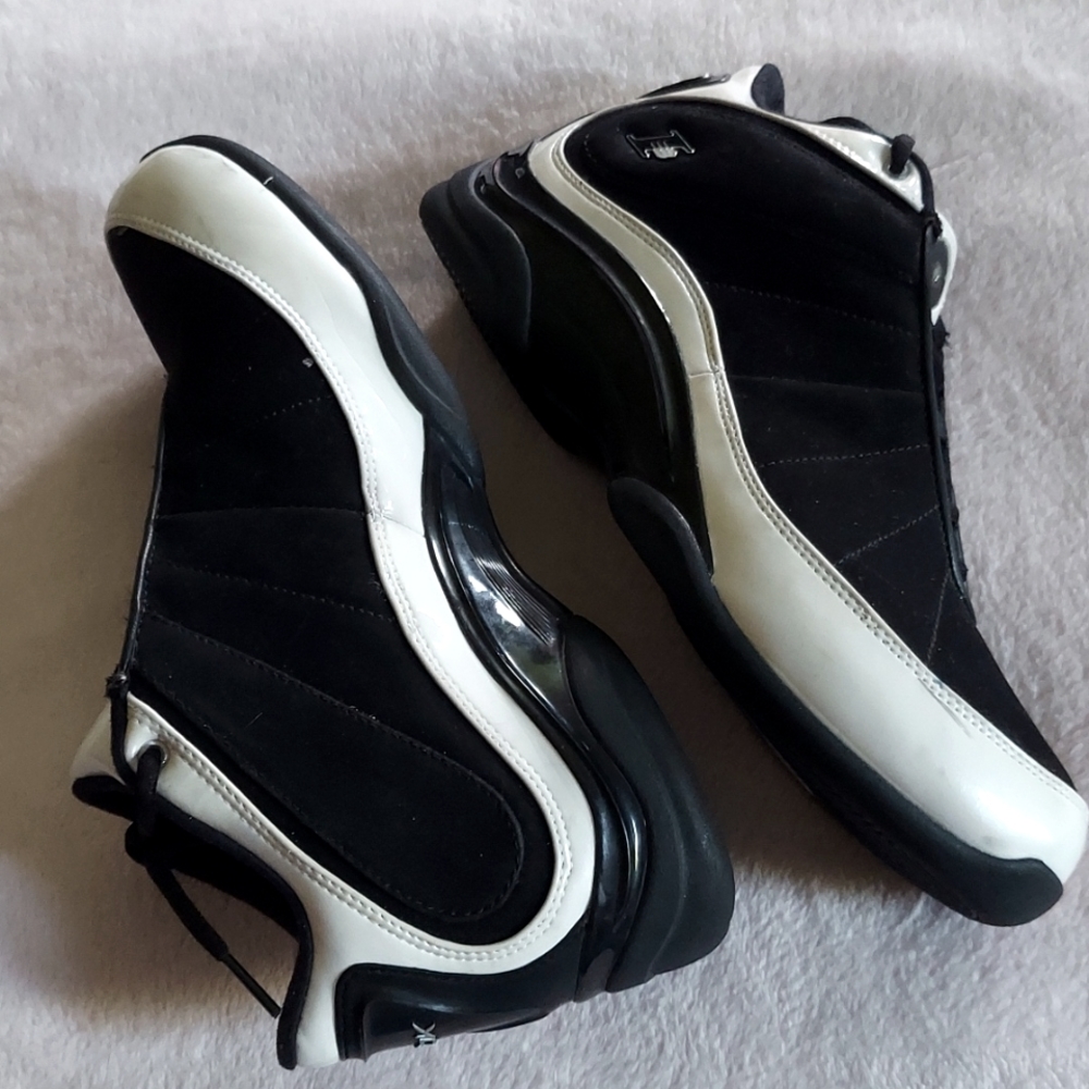🏀11xHP🏀 Vtg Iverson RBK Off The Clock Collection Patent Leather & Suede Mids - Picture 4 of 12